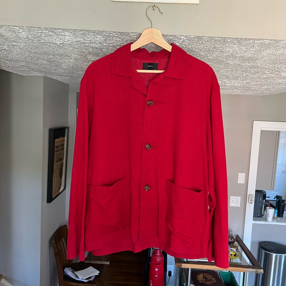 Red Wool Shirt by Demmy